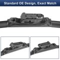 Silicone Front Windshield Wiper Blades 22 In And 18 For Chevrolet Colorado 2015 2022 Gmc Canyon Top Lock Push Button Set
