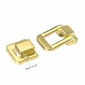 Uxcell Toggle Catch Lock 40mm Retro Decorative Yellow Hasp W Screws For Suitcase Chest Trunk Latch Clasp Pack Of 5