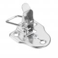Uxcell 2pcs Duck-billed Toggle Hasp Latch Metal Box Chest With Mounting Screws For Jewelry Wooden Case Decorative Silver