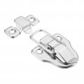 Uxcell 2pcs Duck-billed Toggle Hasp Latch Metal Box Chest With Mounting Screws For Jewelry Wooden Case Decorative Silver