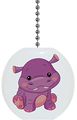 Baby Hippopotamus Hippo Solid Ceramic Fan Pull 