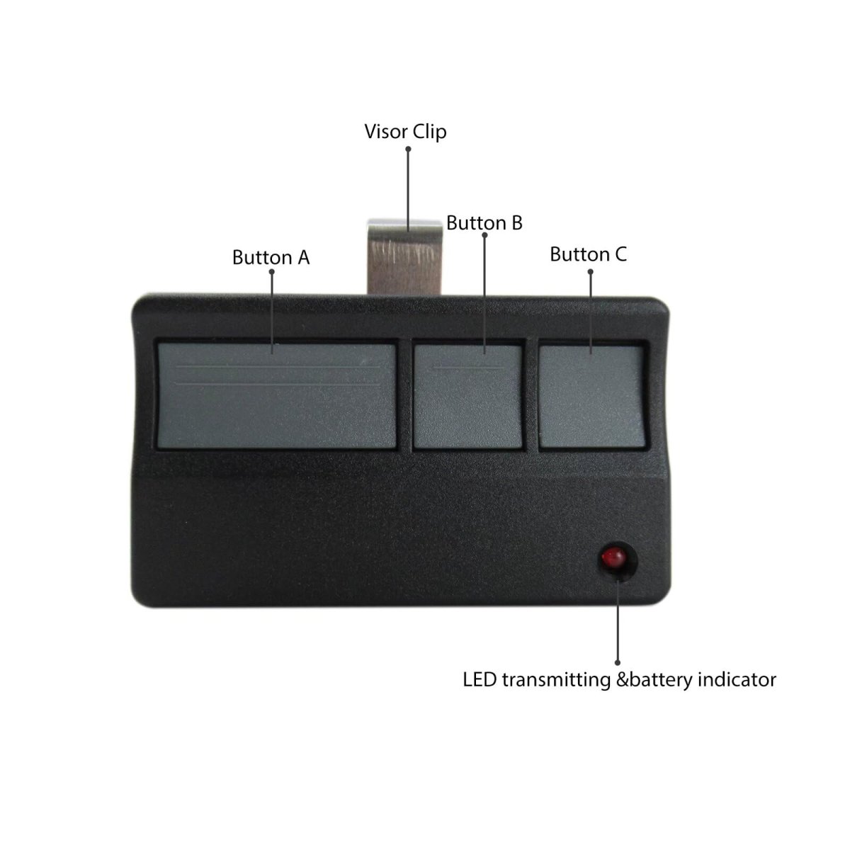 2 Pack Garage Door Opener Remote For Liftmaster Chamberlain Sears Craftsman 370lm 371lm 372lm 373lm 374lm 950cd 953d 891lm