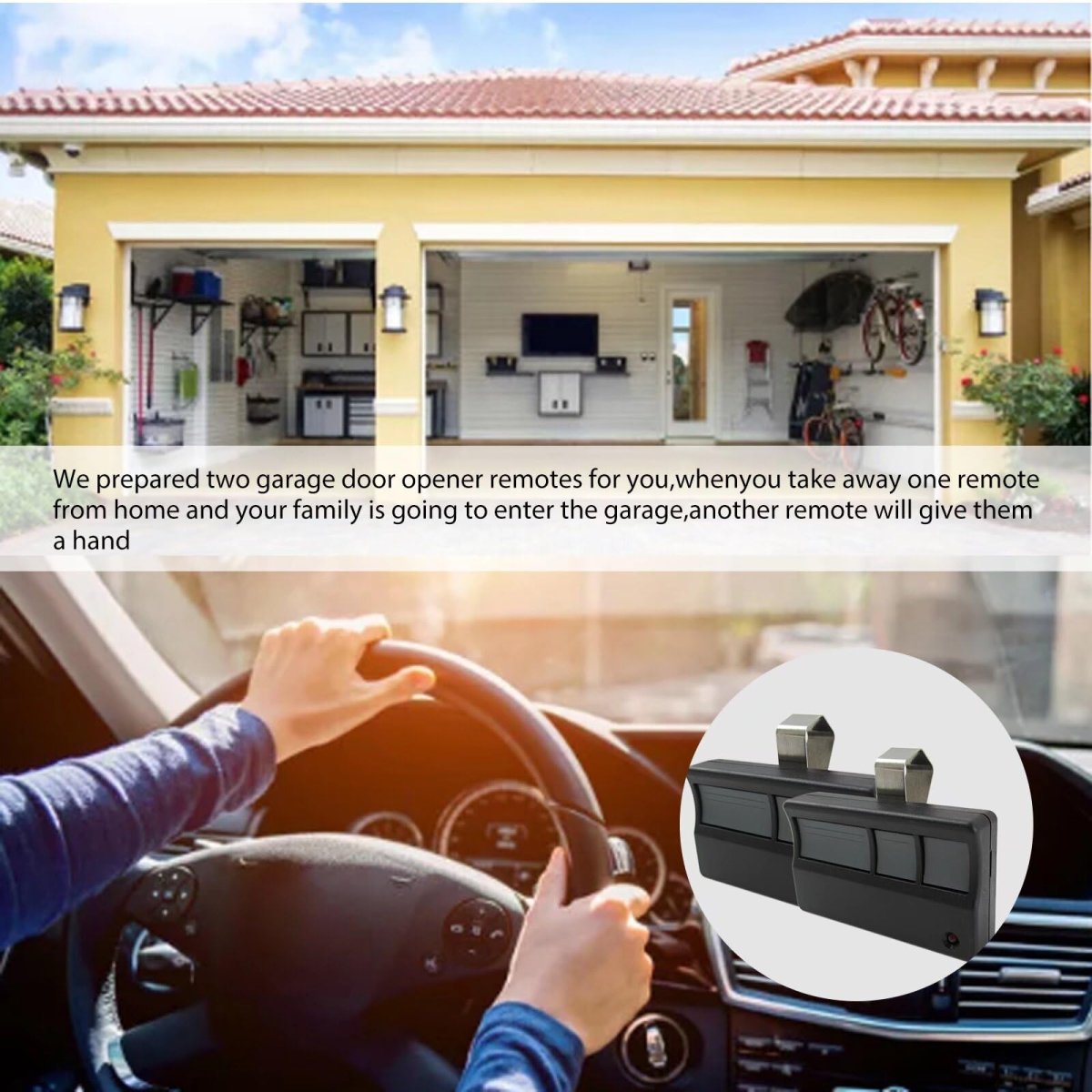 2 Pack Garage Door Opener Remote For Liftmaster Chamberlain Sears Craftsman 370lm 371lm 372lm 373lm 374lm 950cd 953d 891lm
