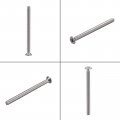 Uxcell 8 -32x2-1 4 Flat Head Machine Screws Phillips 304 Stainless Steel Bolts 25pcs