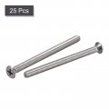 Uxcell 8 -32x2-1 4 Flat Head Machine Screws Phillips 304 Stainless Steel Bolts 25pcs
