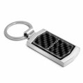 Ipick Image For Jeep Wagoneer Real Black Carbon Fiber Chrome Metal Case Key Chain Keychains Official Licensed