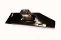 Hummer H2 License Plate Relocation Bracket With Light Black Powder Coated Finish For Suv Tire Carrier 