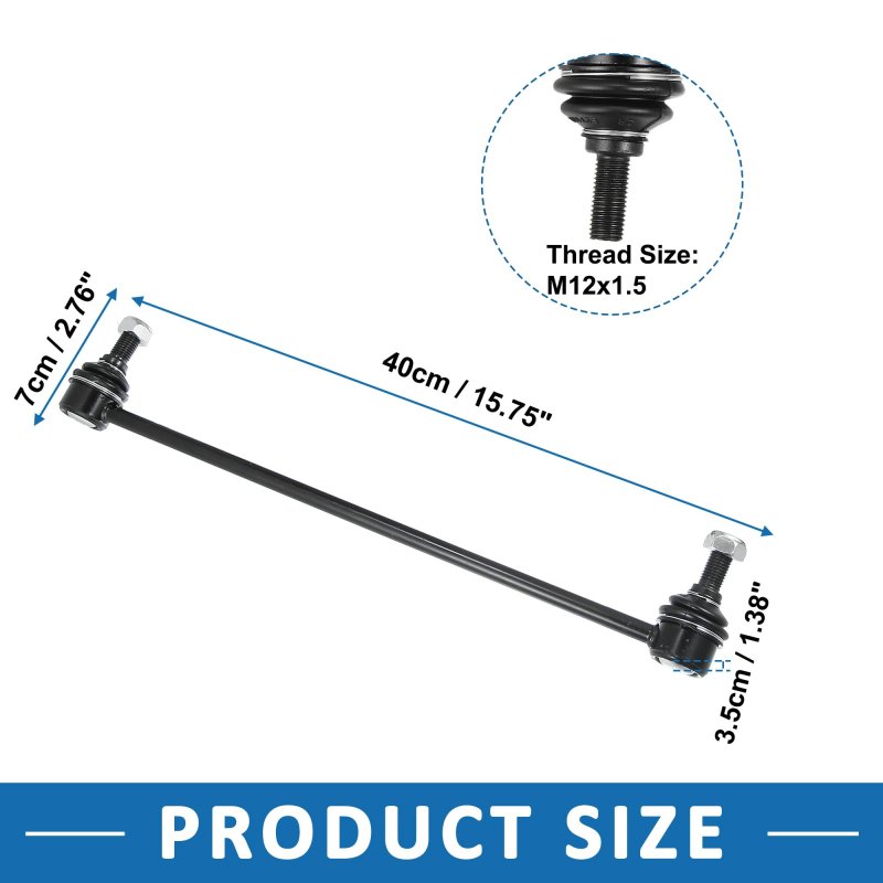 Front Sway Bar Links 4882052030 4882052040 Stabilizer End Link Suspension Kit For Toyota Yaris 2007 2018 Black Set Of 2