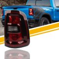 Halogen Tail Light Assembly For 2025 Dodge Ram 1500 Taillight Smoked Black Bezel Rear Lamp Right Passenger Side Replace 