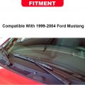 G-plus Windshield Wiper Cowl Vent Grille Panel Hood Compatible With Ford Mustang 1999-2004 Direct Aftermarket Replacement
