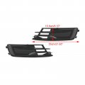 Topteng 2pcs Front Bumper Foglight Cover Grill Fog Light Grille Fit For Audi A6 C7 2014 06-2018 09 Does Not S-line Model