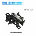 X Autohaux Car Auto Hood Latch Lock Replacement 53510-47092 For Toyota Prius 2010-2015 Metal Black
