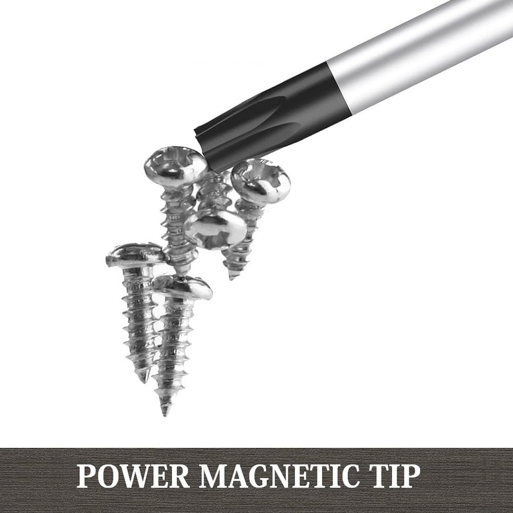 T20 Torx Screwdriver 12 In Extra Long Magnetic Star Driver S2 Steel With Ergonomic Non Slip Grip For Hard To Reach Areas Model
