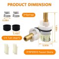Rp25513 Faucet Stem Assembly Kit 2x Repair For Delta Two Handle Bathroom Kitchen Sink And Bathtub Faucets Fix Leaks With
