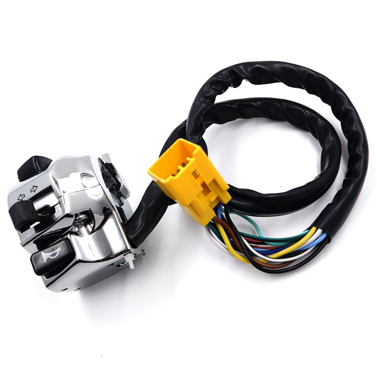 Chrome Left Switch Xh9200-007-left For Suzuki Gsx R600 R750 R1000 Tl1000 And Hayabusa Gsx1300r Us Model