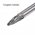 Uxcell Tungsten Carbide Rotary Files 1 4 Shank Double Cut Cylindrical Radius End Burrs Tool 6mm Dia For Die Grinder Drill Bit