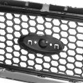 Fo1200453 Factory Style Front Bumper Grill Grille Assembly Compatible With Ford Ranger 2004-2005 Chrome Black