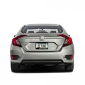 Ipick Image Made For Honda Civic Blue Carbon Fiber Texture Stripe Black Metal License Plate Frame