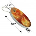 Graphics More Phoenix Rising From The Flames Floating Keychain Oval Foam Fishing Boat Buoy Key Float