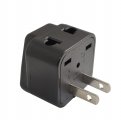 Zoer Universal Travel Adapter Power Plug Converter From Uk Eu Au To Usa Canada Charge 2 Devices At Once Wdi-6-bk