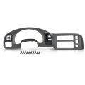 G-plus Dash Radio Cluster Trim Bezel Panel Compatible With Chevy Astro Gmc Safari 1995-2005 Gray 