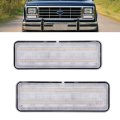 Led Turn Signal Light Pair For 1980-1986d Bronco F150 F250 F350 Clear Lens Sequential Side Marker Assembly Replacement For 