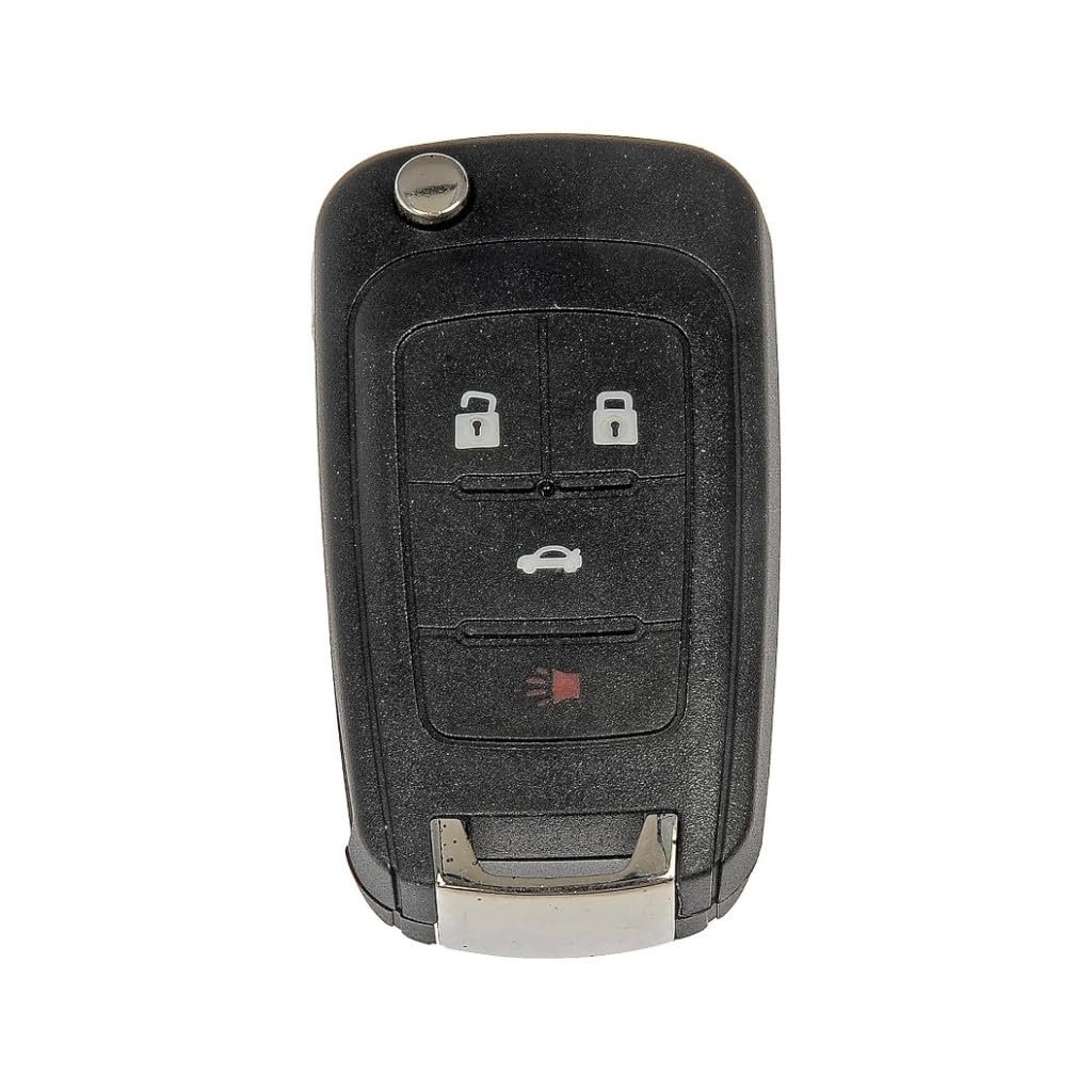 Keyless Remote Case Repair For Chevy Cruze Limited And Malibu 2016 4 Buttons Black Plastic Metal Rubber Replacement 23335583