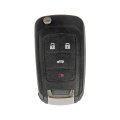 Keyless Remote Case Repair For Chevy Cruze Limited And Malibu 2016 4 Buttons Black Plastic Metal Rubber Replacement 23335583