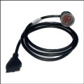 Cable For Pt30 Hos Eld Logbook Compliant Ecm W Dot-electronic Logging Device Round Gray 6 Pin Connector J1708 Part Ptss6gy15 