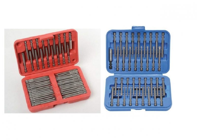 86pc Extra Long Security Bit Set Tamper Proof Torx Star Tri Wing Pozi ...