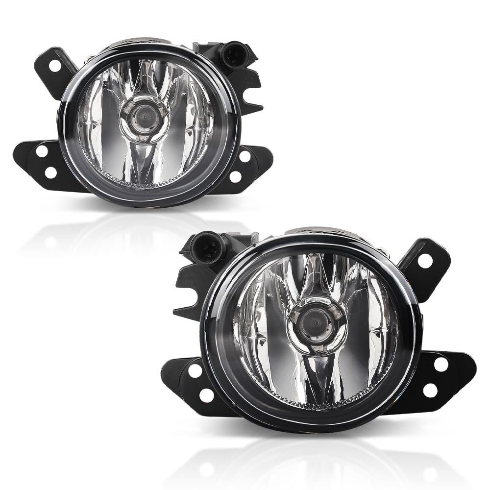 Pair Bumper Fog Light Lamps For Benz C Class Gl M 2005 2011 Fit E300 S450 S550 S600 2007 2017 Clear Lens Black Housing 2pcs Set