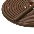 13 1ft X 8 Weather Stripping Door Seal Silicone Self-adhesive Frame Strip For 3 16 -1 4 Doors Window Gap Filler Brown 