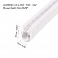 Uxcell Edge Trim Seal White Pvc Plastic U Channel Protector Fits 1 32  3 Feet Length