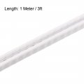 Uxcell Edge Trim Seal White Pvc Plastic U Channel Protector Fits 1 32  3 Feet Length