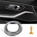 Tomall Car Interior Moulding Strip Decorative Filler Insert Strips 5m 16ft Flexible Electroplating Decoration Styling Dashboard 