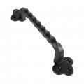 Iron Valley 9 Twist Clover Barn Door Pull Handle Solid Cast 