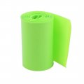 Uxcell 50mm Flat Width 2m Length Pvc Heat Shrink Tube Green For 18650 Batteries 