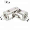 Uxcell 4mm To Inner Dia Rotatable Universal Steering Shaft U Joint Coupler L23xd9 2pcs