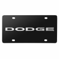 Ipick Image Made For Dodge 3d Nameplate Black Stainless Steel License Plate