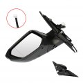 Ocpty Black Driver Side View Mirror Smooth With Power Adjustment Manual Folding Compatible For 2016-2018 Honda Civic