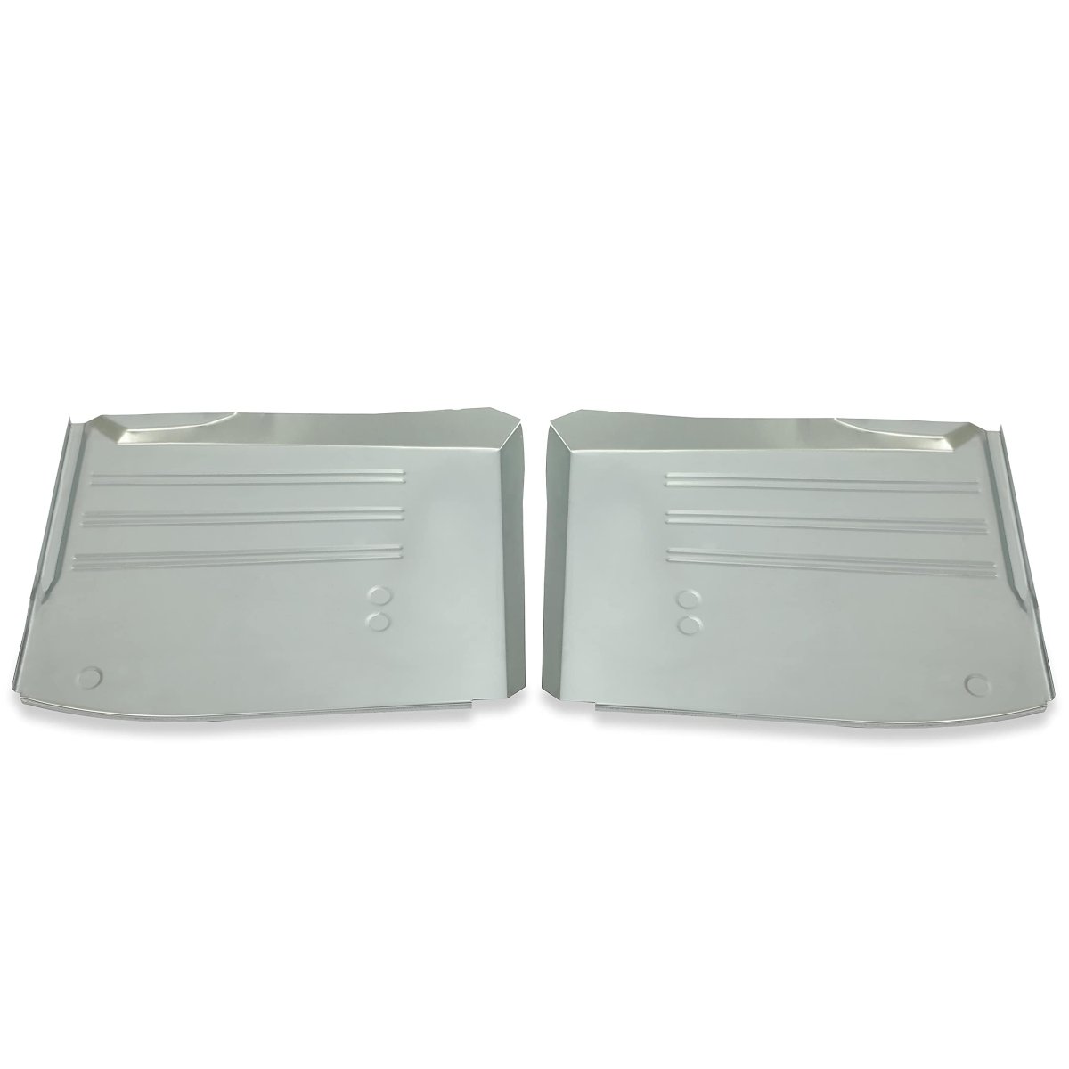 Front Rear Floor Pan For 1955-1957 Chevrolet Chevy All Models Steel Silvery Cab 4pcs