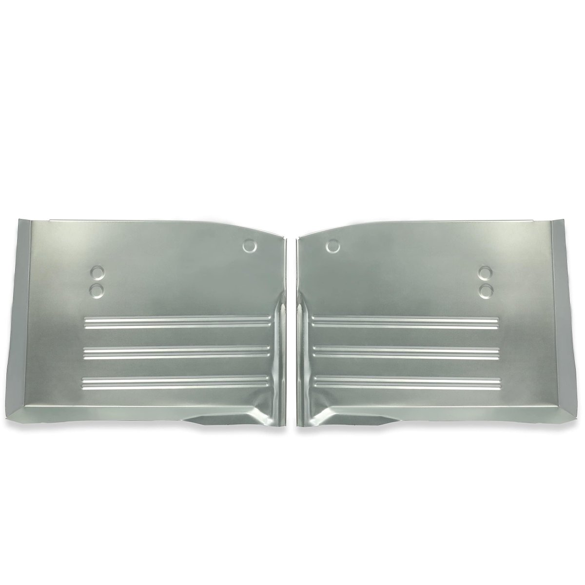 Front Rear Floor Pan For 1955-1957 Chevrolet Chevy All Models Steel Silvery Cab 4pcs