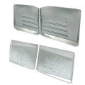 Front Rear Floor Pan For 1955-1957 Chevrolet Chevy All Models Steel Silvery Cab 4pcs 
