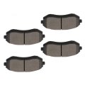Front D929 Semi-metal 4pcs W Hardware Disc Brake Pad Set 
