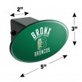 Bronx Community College Broncos Logo Oval Tow Hitch Cover Trailer Plug Insert 2
