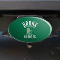 Bronx Community College Broncos Logo Oval Tow Hitch Cover Trailer Plug Insert 2