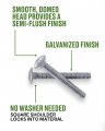 Hot Dipped Galvanized Carbon Steel Carriage Bolts 3 8-16 X 4 In Grade 2 Alloy 40 Piece Set Round Head Partially Threaded Rust