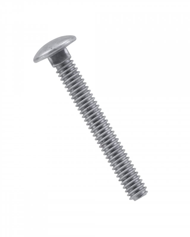 Hot Dipped Galvanized Carbon Steel Carriage Bolts 3 8-16 X 4 In Grade 2 Alloy 40 Piece Set Round Head Partially Threaded Rust