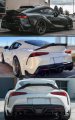 V Style Gloss Black High Kick Rear Trunk Spoiler Wing Compatible For 2020-2024 Toyota Supra Gr A90 A91 Mk5