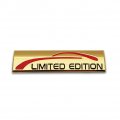 Chrome Metal Limited Edition Logo Car Emblem Premium 3d Badge Auto Rear Trunk Sticker Side Fender Decal Gold